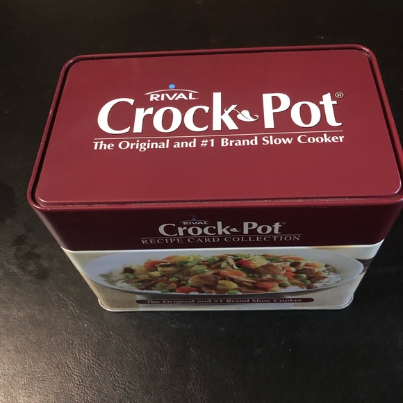 Rival Crock Pot Recipes and Tin Holder - Picture 1 of 5